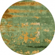 Runder Teppich 'Domont' 200cm - Grün
