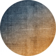 Runder Teppich 'Librilla' 240cm - Braun/Blau