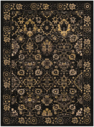 Wilton-Teppich 'Fernana' 290x390cm – Schwarz/Gold