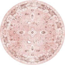 Runder Teppich 'Gombalia' 240cm - Rosa