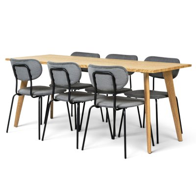 Essgruppe 'Nordisk Kungsholmen' - 1 Tisch & 6 Stühle