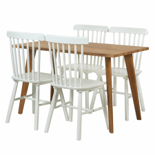 Essensgruppe 'Nordic Elsa' - 1 Tisch & 4 Stühle