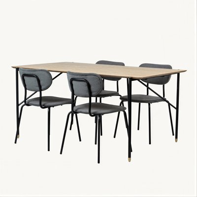  Essgruppe 'Kungsholmen Hornstull' - 1 Tisch & 4 Stühle