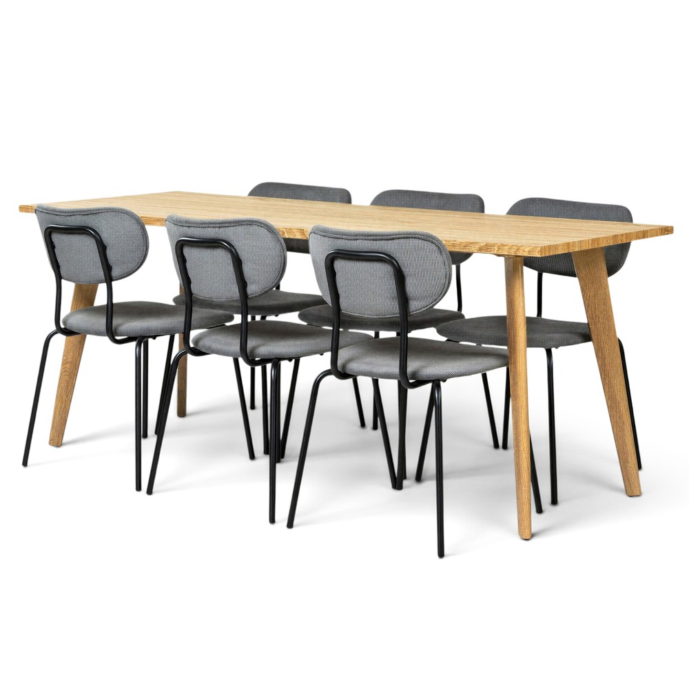 Essgruppe 'Nordisk Kungsholmen' - 1 Tisch & 6 Stühle
