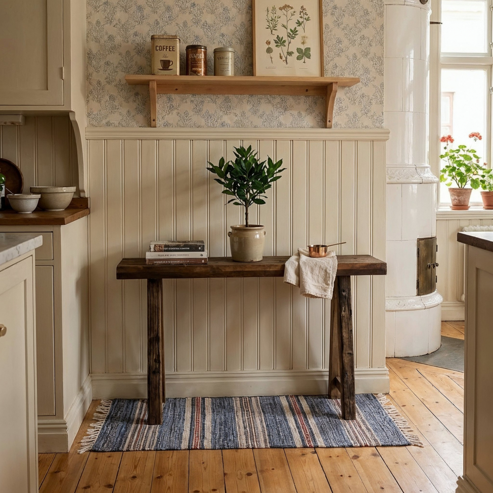 Beistelltisch 'Birka' 100 cm – Vintage