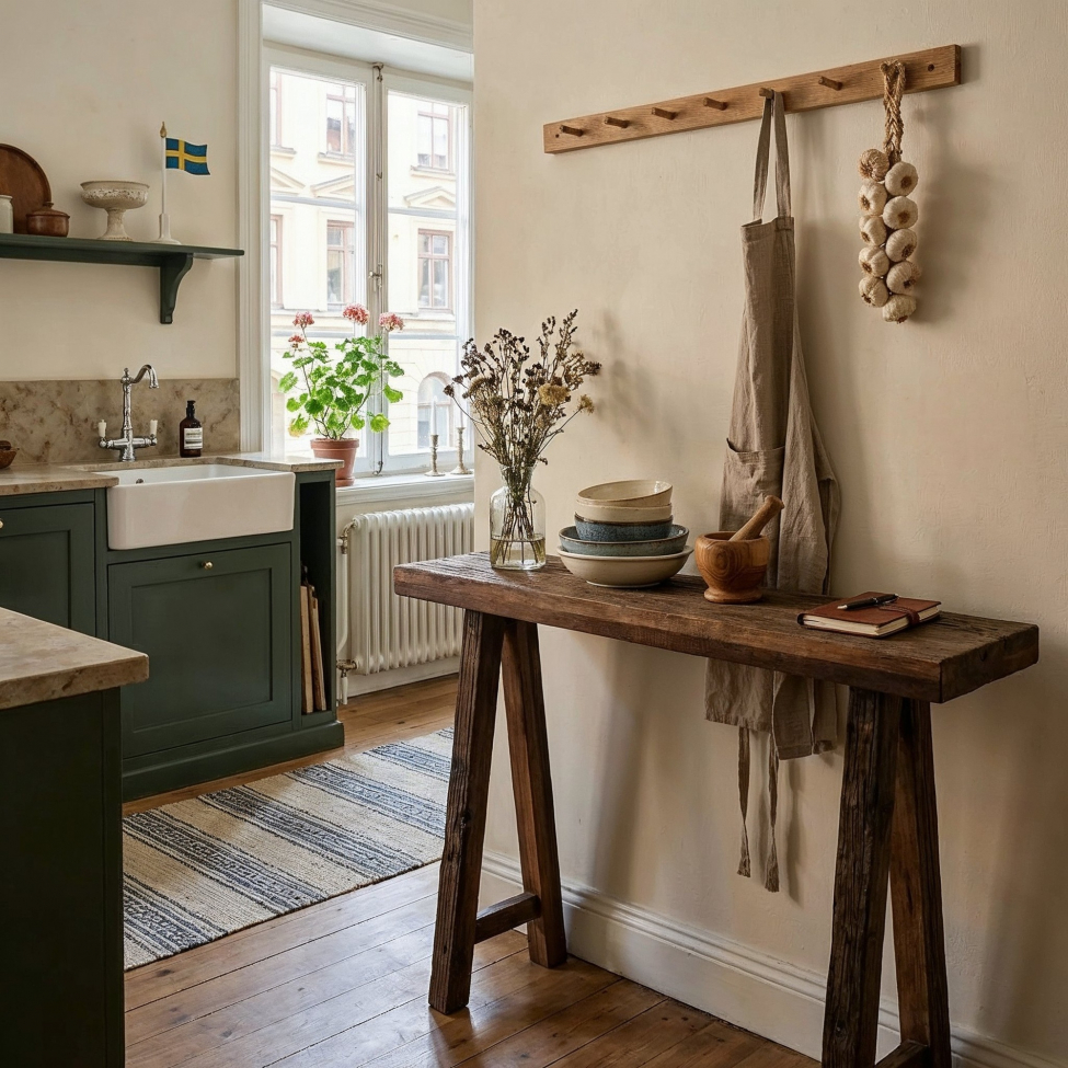 Beistelltisch 'Birka' 100 cm – Vintage