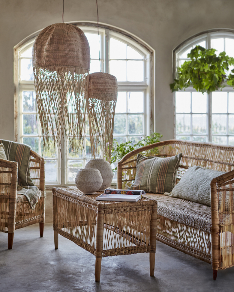 Lampenschirm 'Nest' 3er-Set - Natur