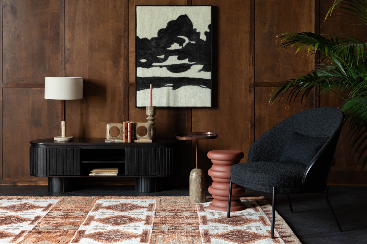 TV-Ständer 'Kenji' - Braun