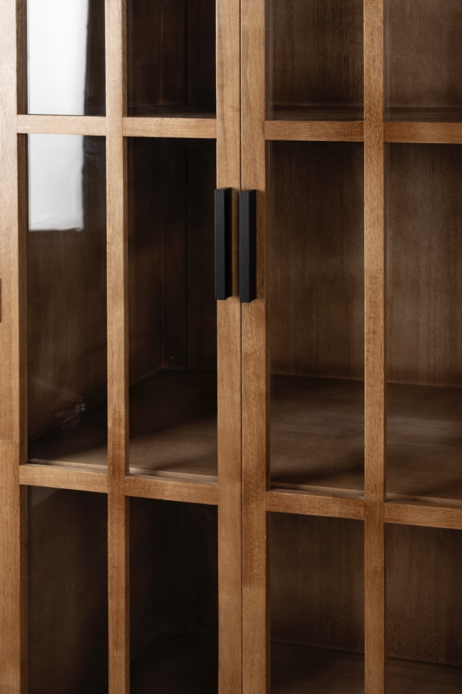 Bücherregal 'Yaz' - Braun/Schwarz