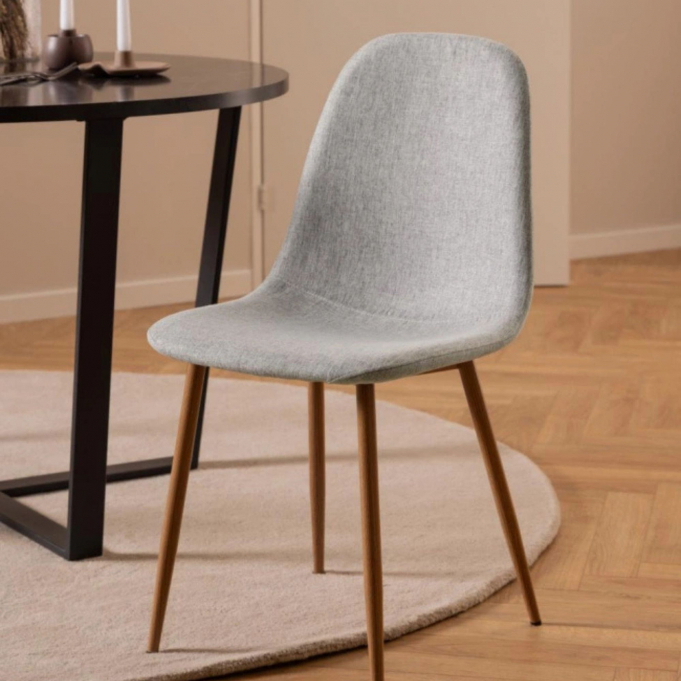 Stuhl 'Gal' - Grau/Natur