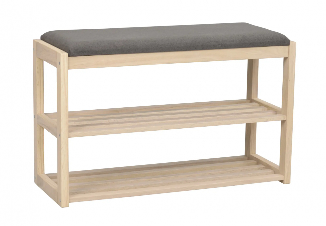 Schuhregal 'Confetti' - Weiß pigmentiert/Dunkelgrau