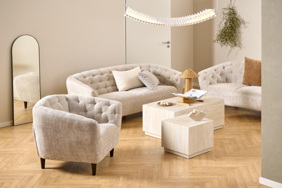 Sessel 'Ria' - Hellbeige