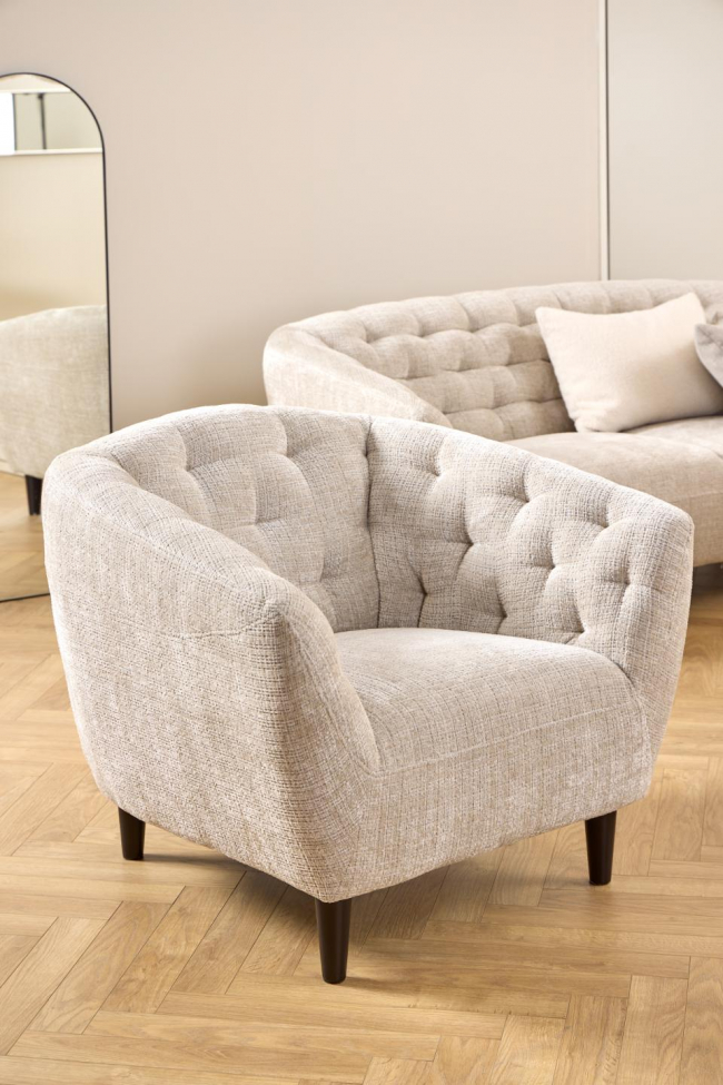 Sessel 'Ria' - Hellbeige