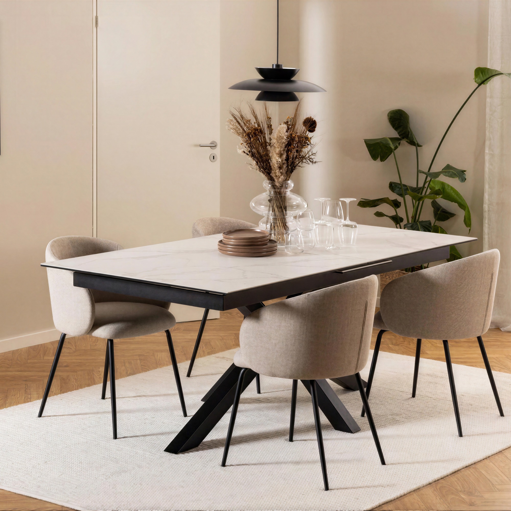 Stuhl 'Leksand' - Beige