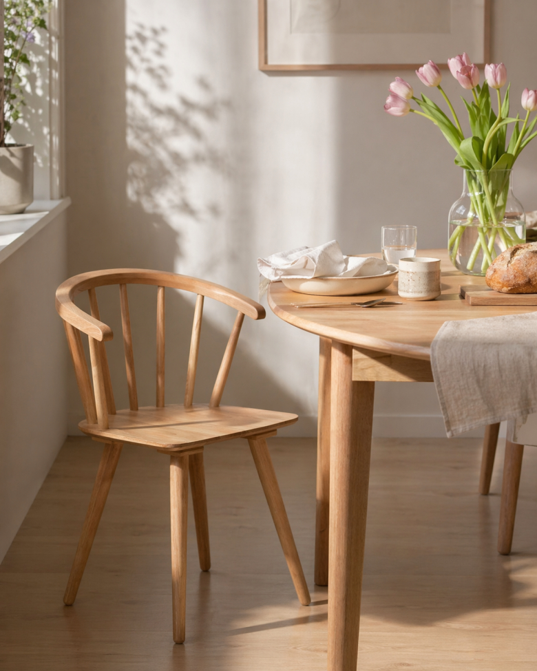 Stuhl 'Astrid' - Weiß pigmentiert