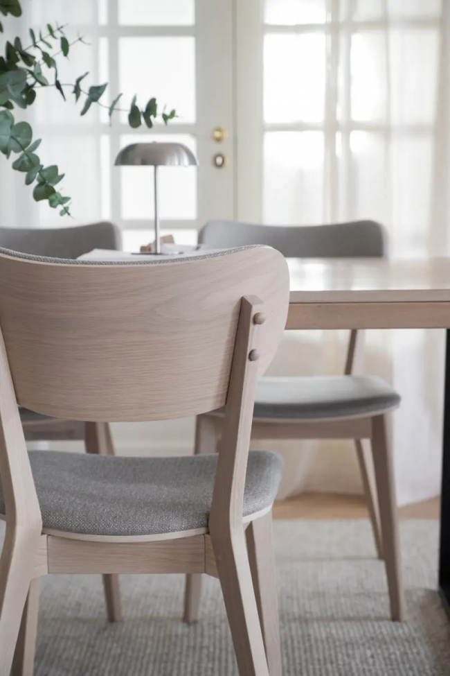 Stuhl 'Kato' - Grau/beige/weiß pigmentiert