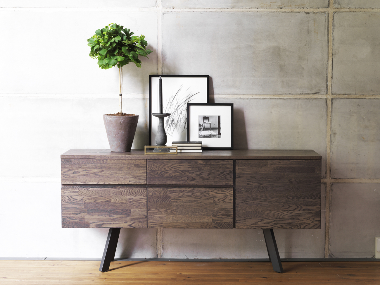 Sideboard 'Peace' - Braun/Schwarz