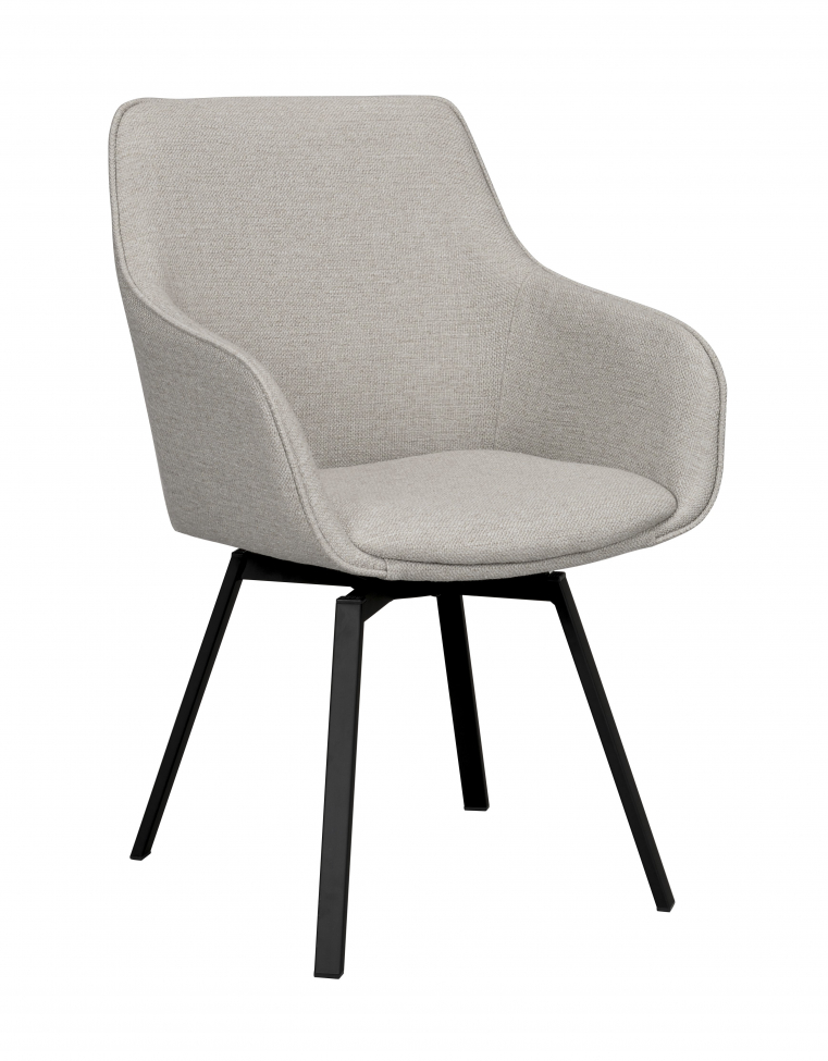 Sessel 'Alison' - Beige/Schwarz