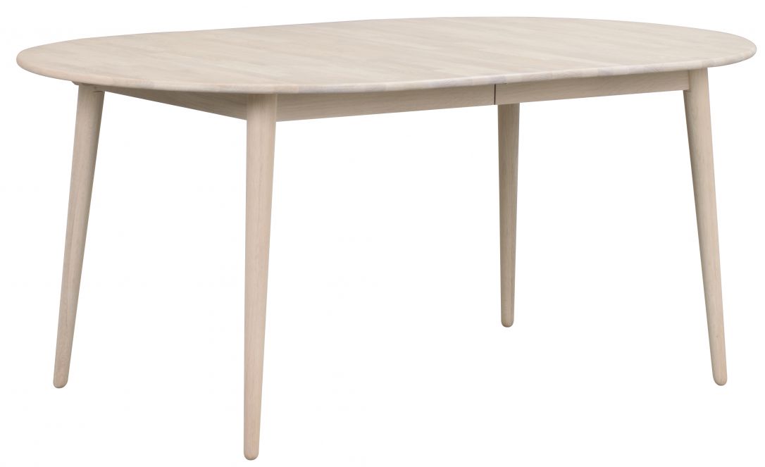 Esstisch 'Tyler' Oval 170x105cm - Eiche Weiß pigmentiert