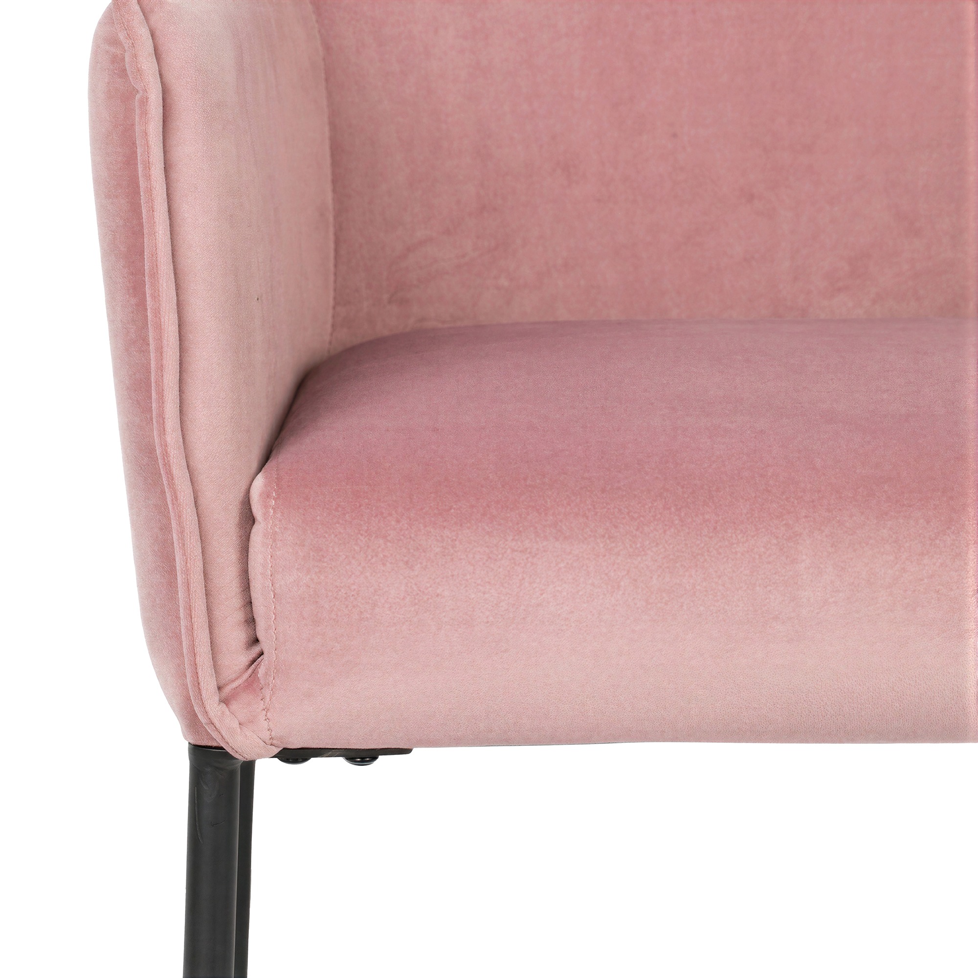 Sessel 'Dion' - Samt/Rosa