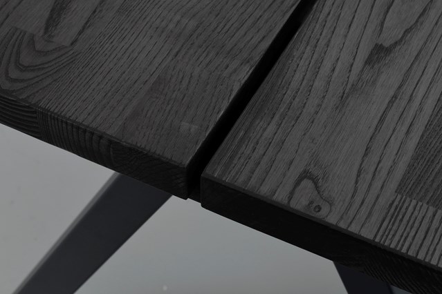 Esstisch 'Carradale' 220x100cm - Schwarz/A-bein