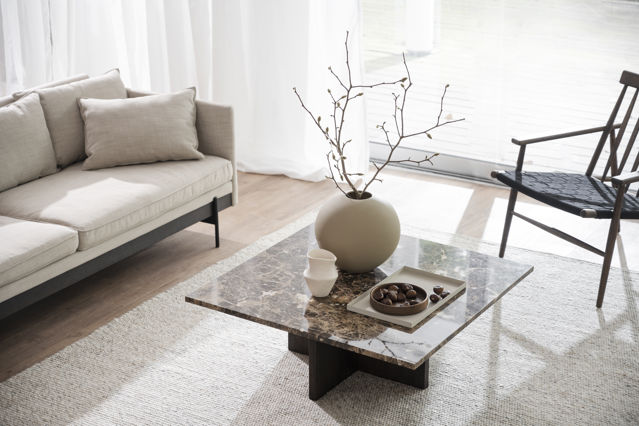 Couchtisch 'Brooksville' 90x90cm - Braun