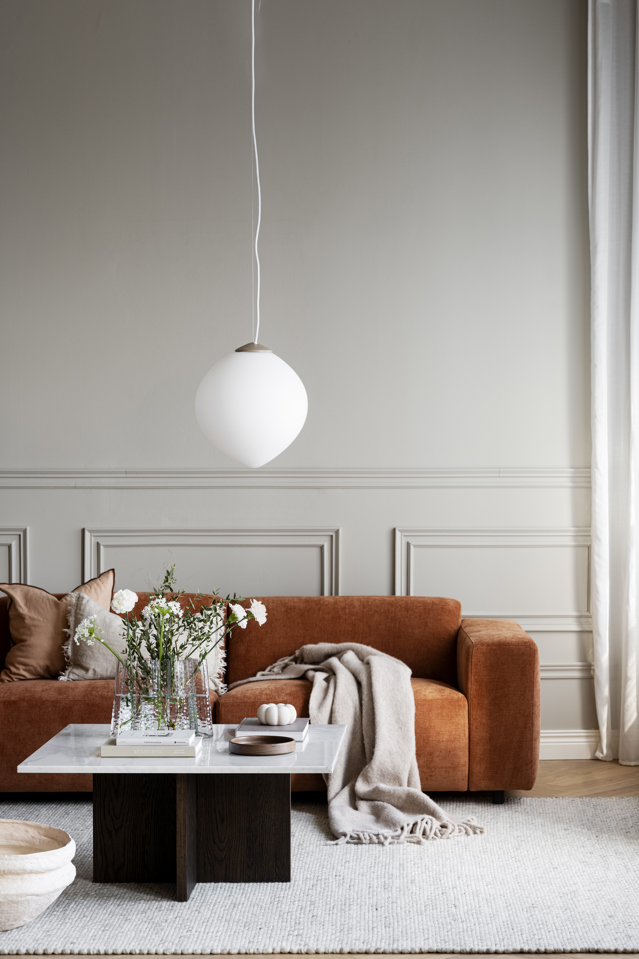 Couchtisch 'Brooksville' 90x90cm - Weiß/Braun