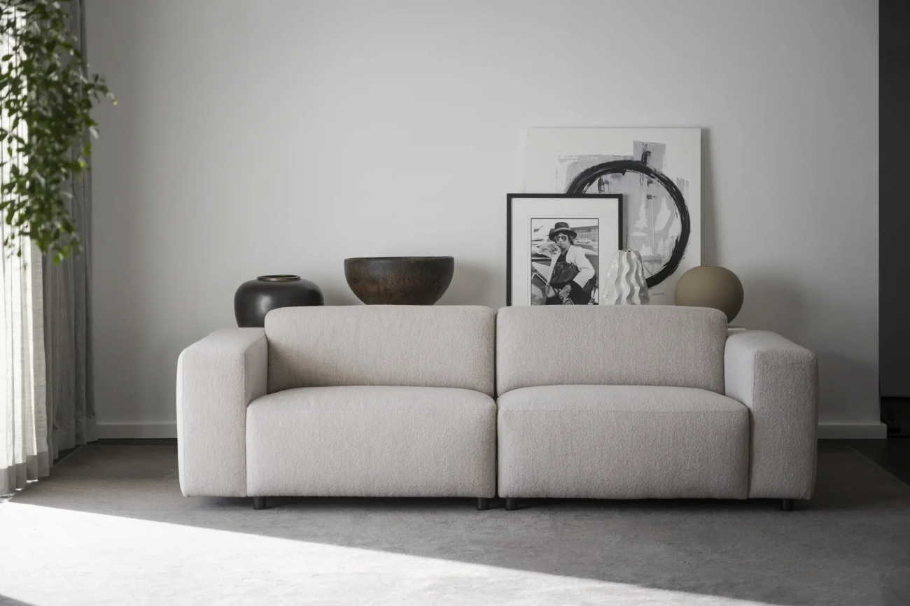 3-Sitzer-Sofa 'Willard' - Hellbeige