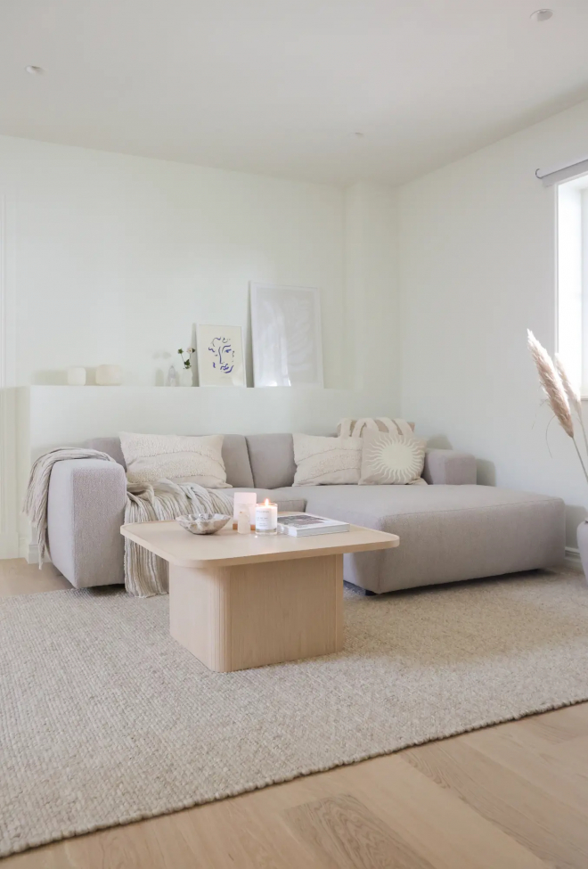 3-Sitzer-Sofa 'Willard' Chaiselongue H - Hellbeige