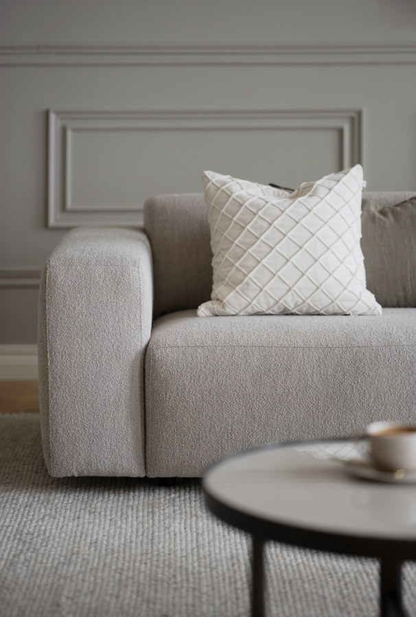 3-Sitzer-Ecksofa 'Willard' - Hellbeige