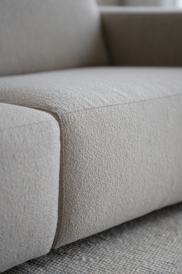 3-Sitzer-Ecksofa 'Willard' - Hellbeige
