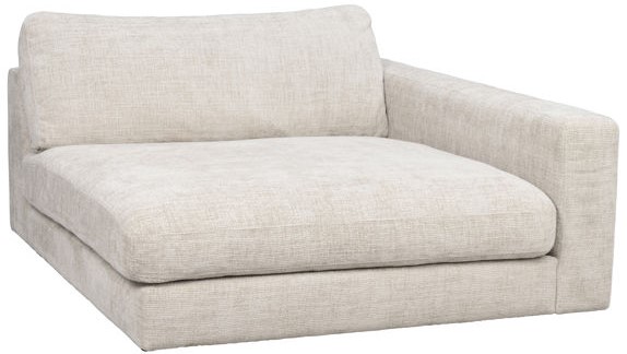 Chaiselongue 'Duncan' H - Hellgrau