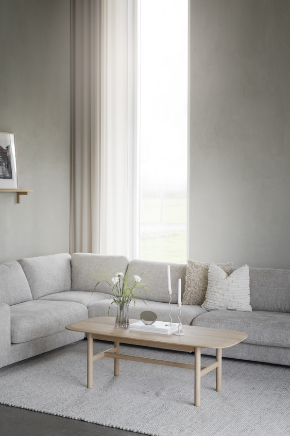 1-Sitzer-Ecksofa 'Duncan' - Hellgrau
