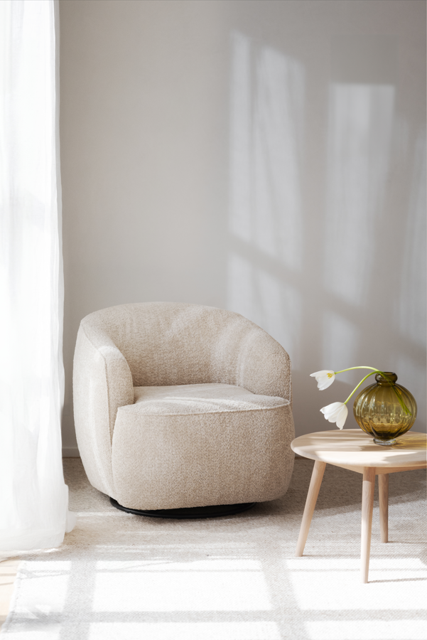 Sessel 'Dermot' - Hellbeige