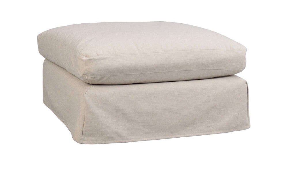 Fußhocker 'Peyton' - Beige