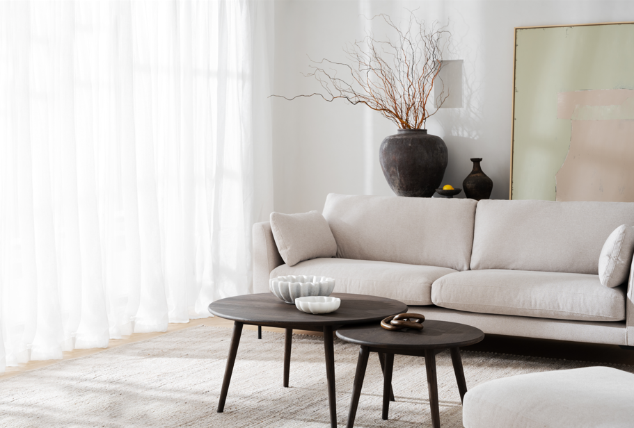 3-Sitzer-Sofa 'Corwin' - Hellbeige