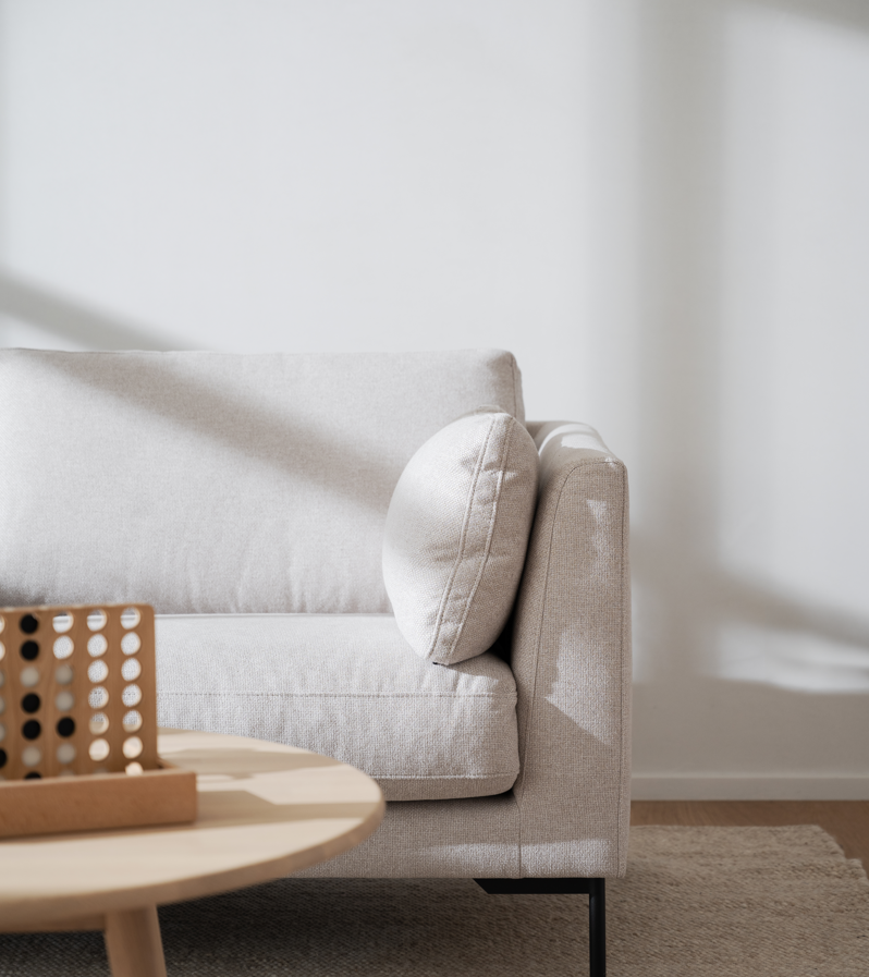 2-Sitzer-Sofa 'Corwin' - Hellbeige