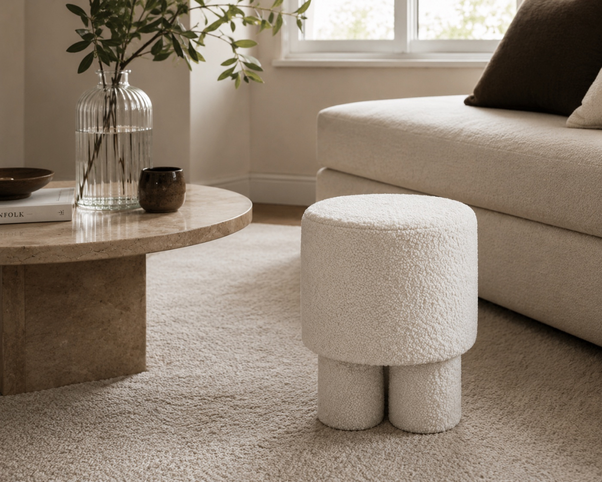 Hocker 'Marcos' - Weiß