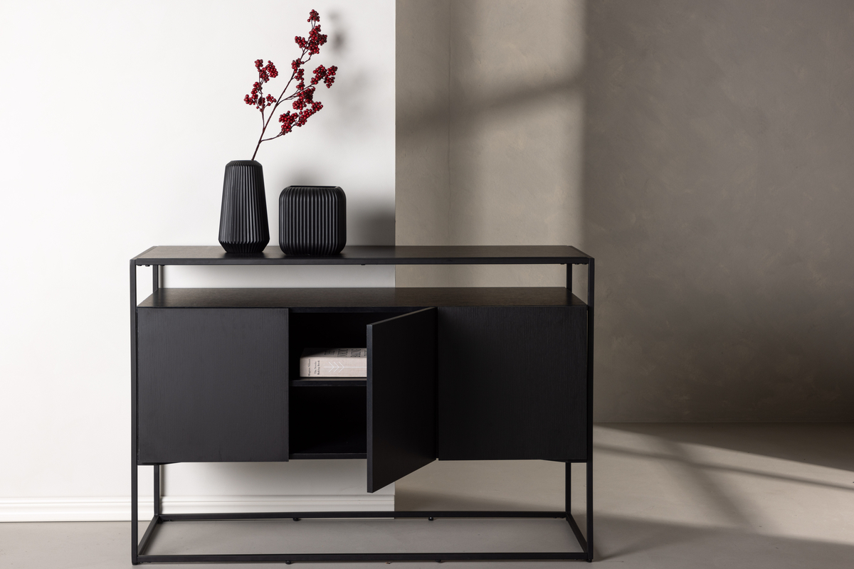 Schrank 'Kingsport' 120x80cm - Schwarz