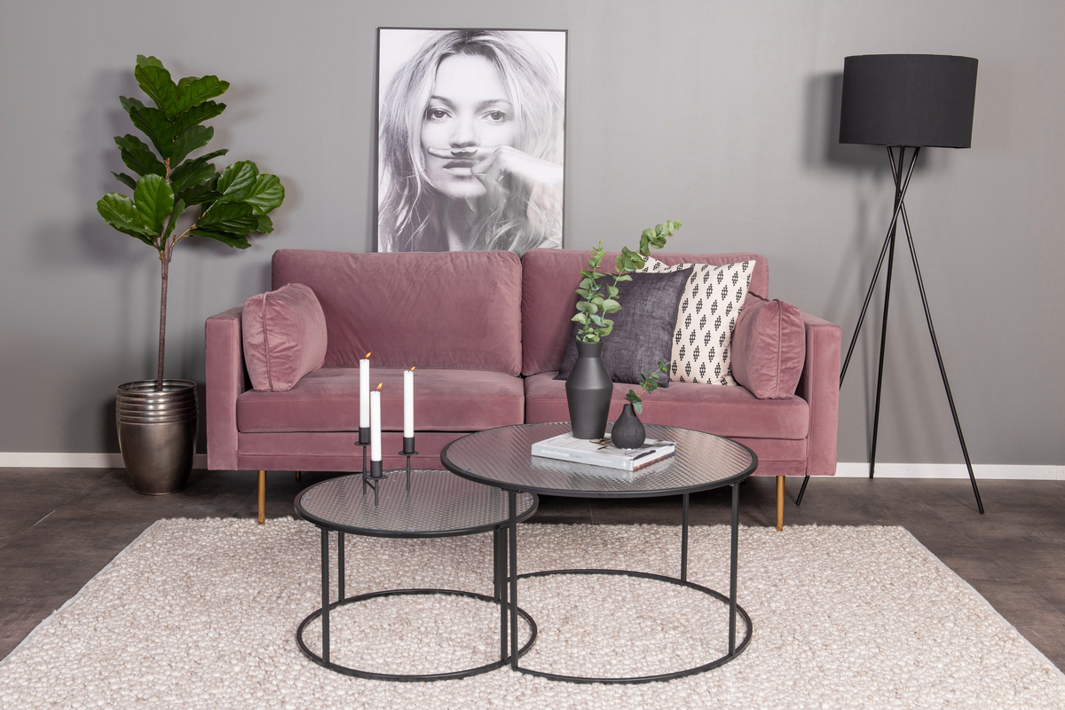 Sofa 'Bjelland' 3-Sitzer - Rosa