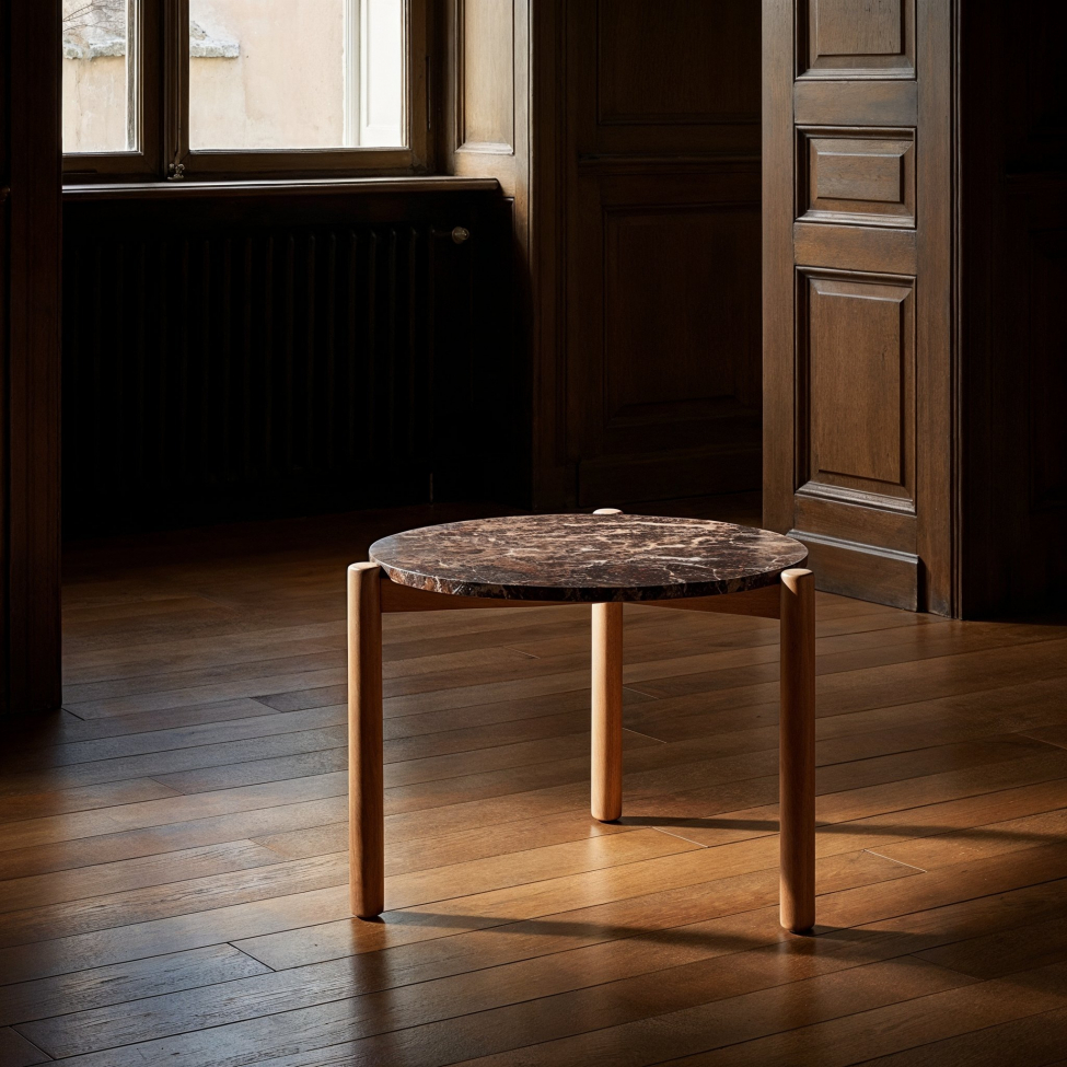 Couchtisch 'Marble' S - Braun