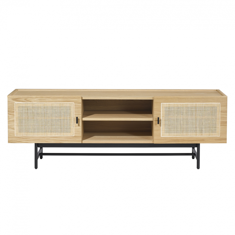 TV-Bank 'Stil' - Natur/Schwarz