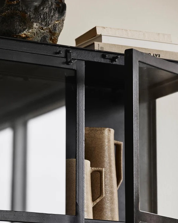 Kleiderschrank 'Phoenix' - Glas/Eisen