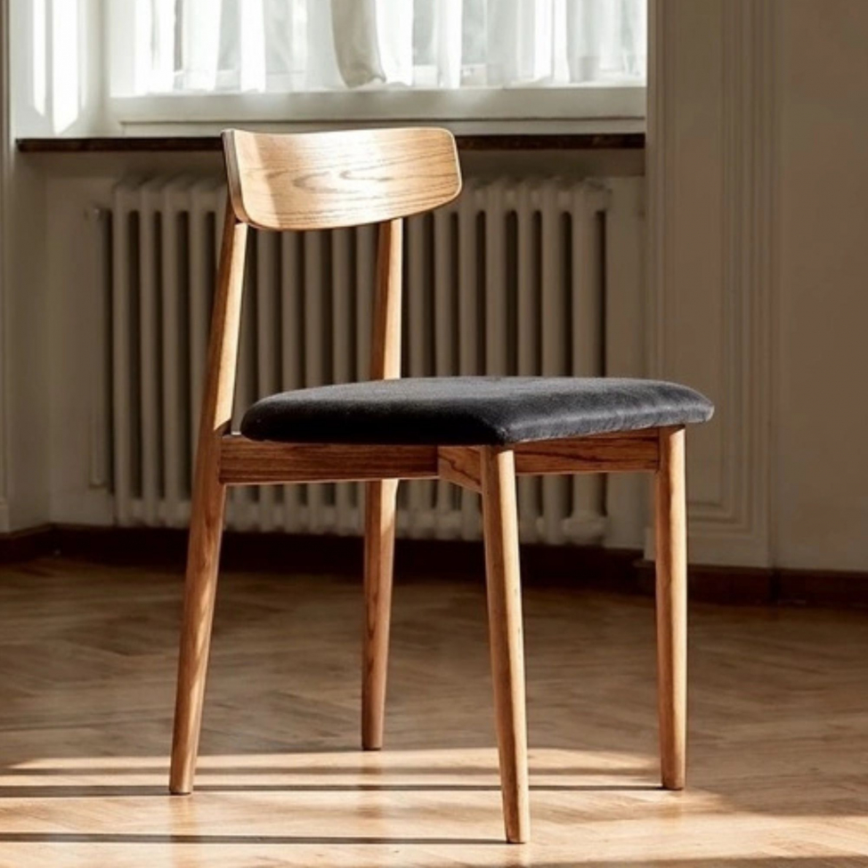 Esszimmerstuhl 'Ystad' - Natur/Schwarz