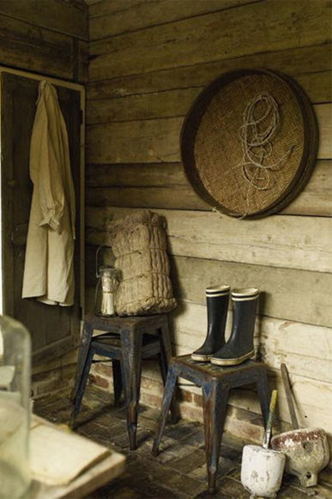 Hocker 'Marseille' 70cm - Weißer Lack