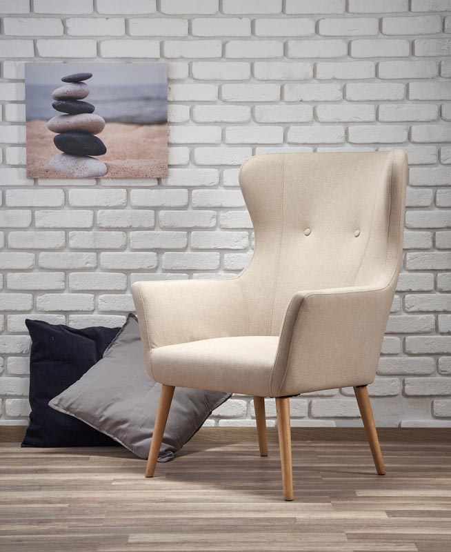 Sessel 'Tofta' - Natur/Beige