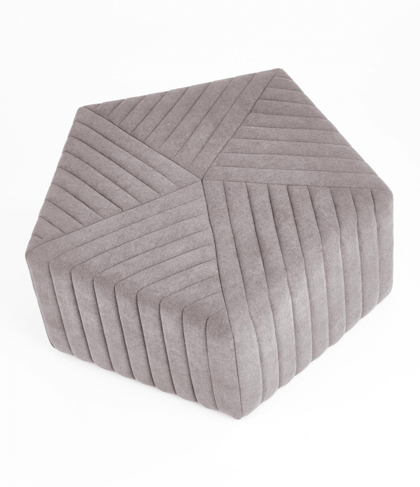 Sitzpuff 'Hexa' M - Grau