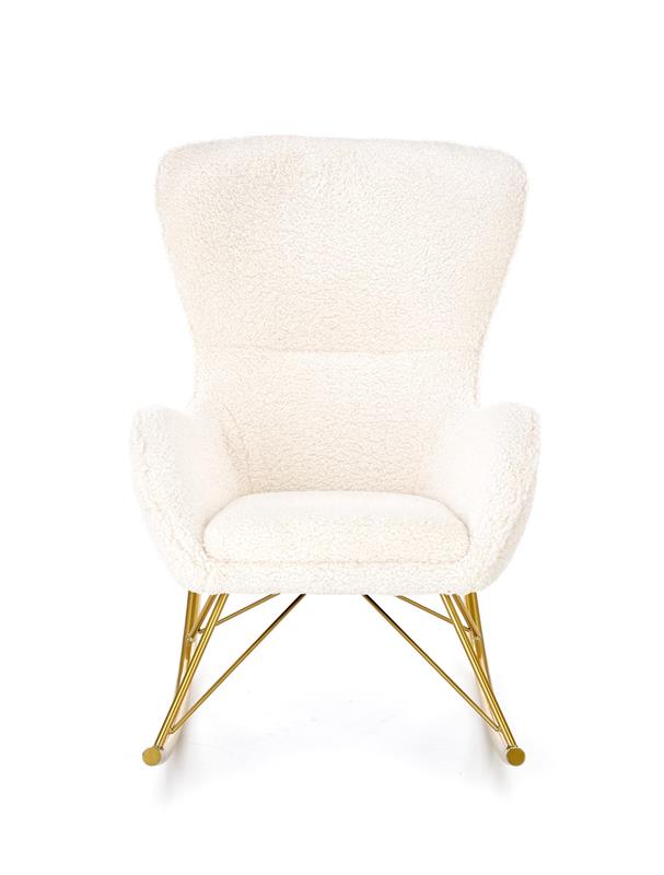 Schaukelstuhl 'Lummelunda' - Creme/Gold