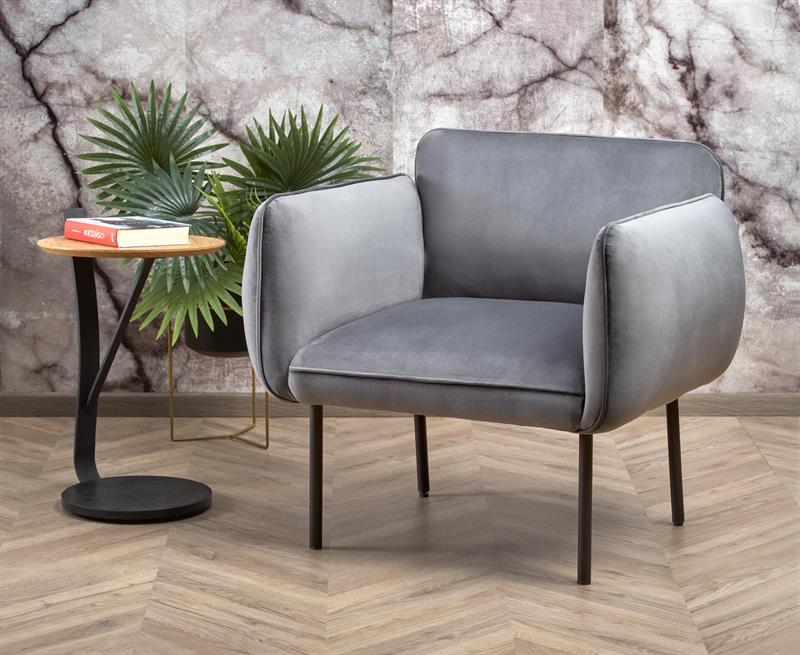 Sessel 'Cabra' - grau/schwarz