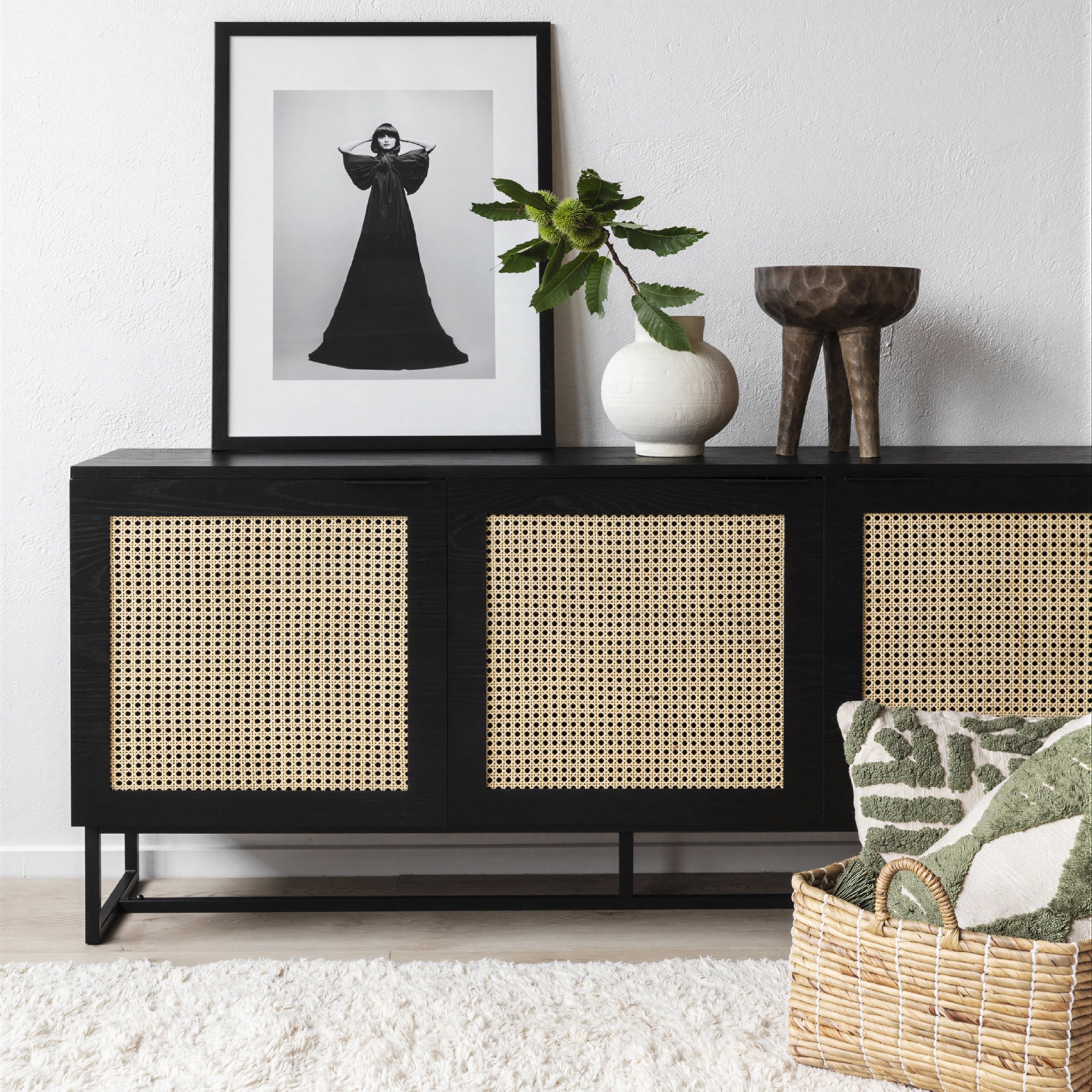 Sideboard 'Sailor' - Schwarz/Natur